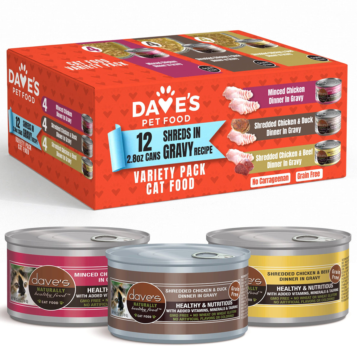 2.8 oz Cat Food Variety Pack - 12 Pack – Beagle Freedom Project™