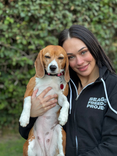 "Free The Beagles" Active Zip Hoodie - New Colors