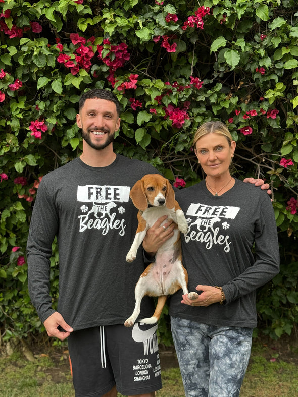 "Free The Beagles" Unisex Long Sleeve