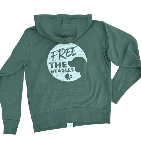 "Free The Beagles" Active Zip Hoodie - New Colors