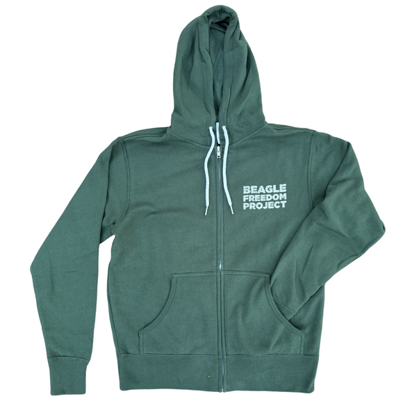 "Free The Beagles" Active Zip Hoodie - New Colors