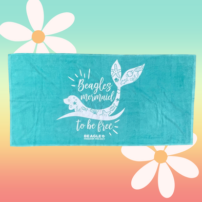 Beagle beach towel clearance