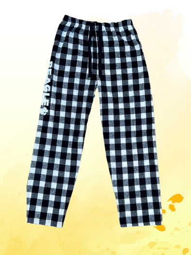 BFP White & Black Flannel Pajama Pants