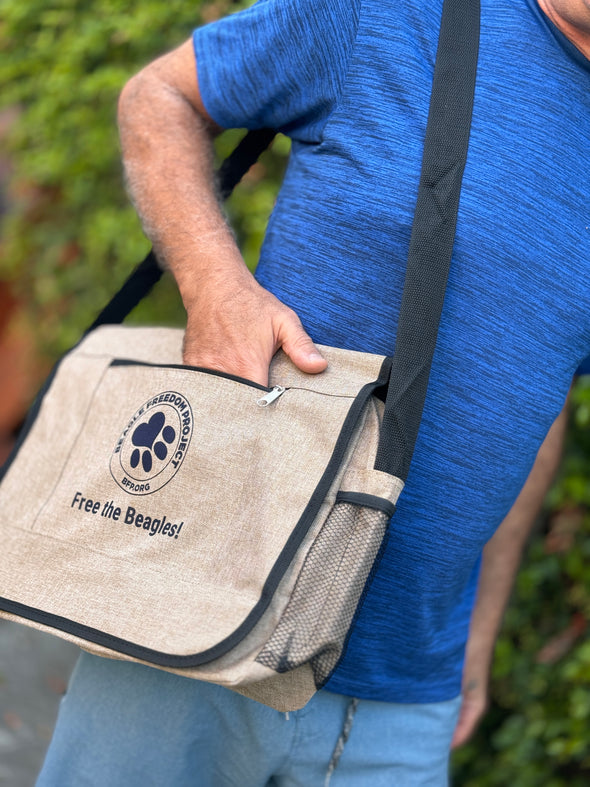 Messenger Bag : Beige/Brown