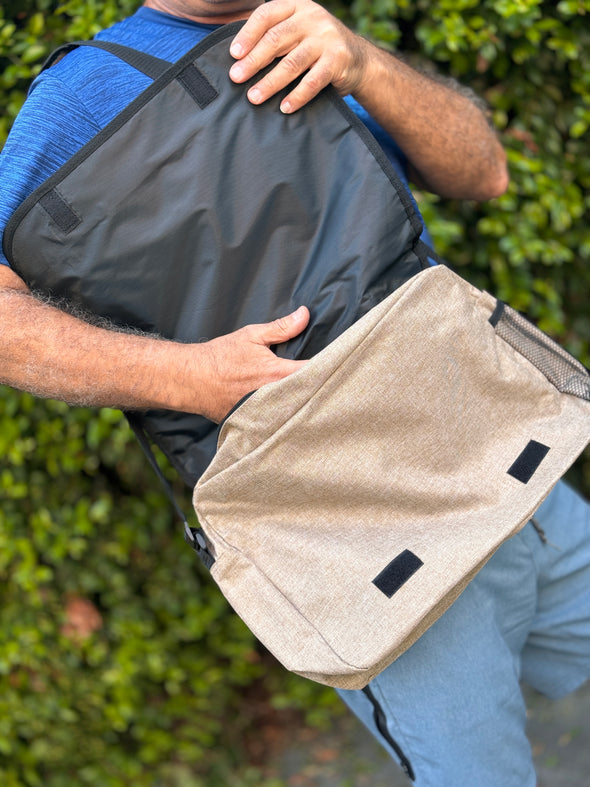 Messenger Bag : Beige/Brown