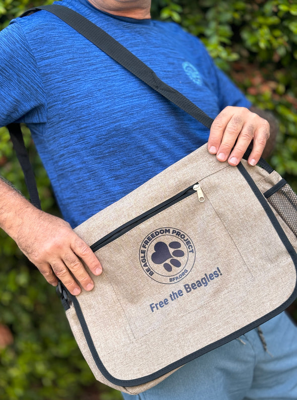 Messenger Bag : Beige/Brown