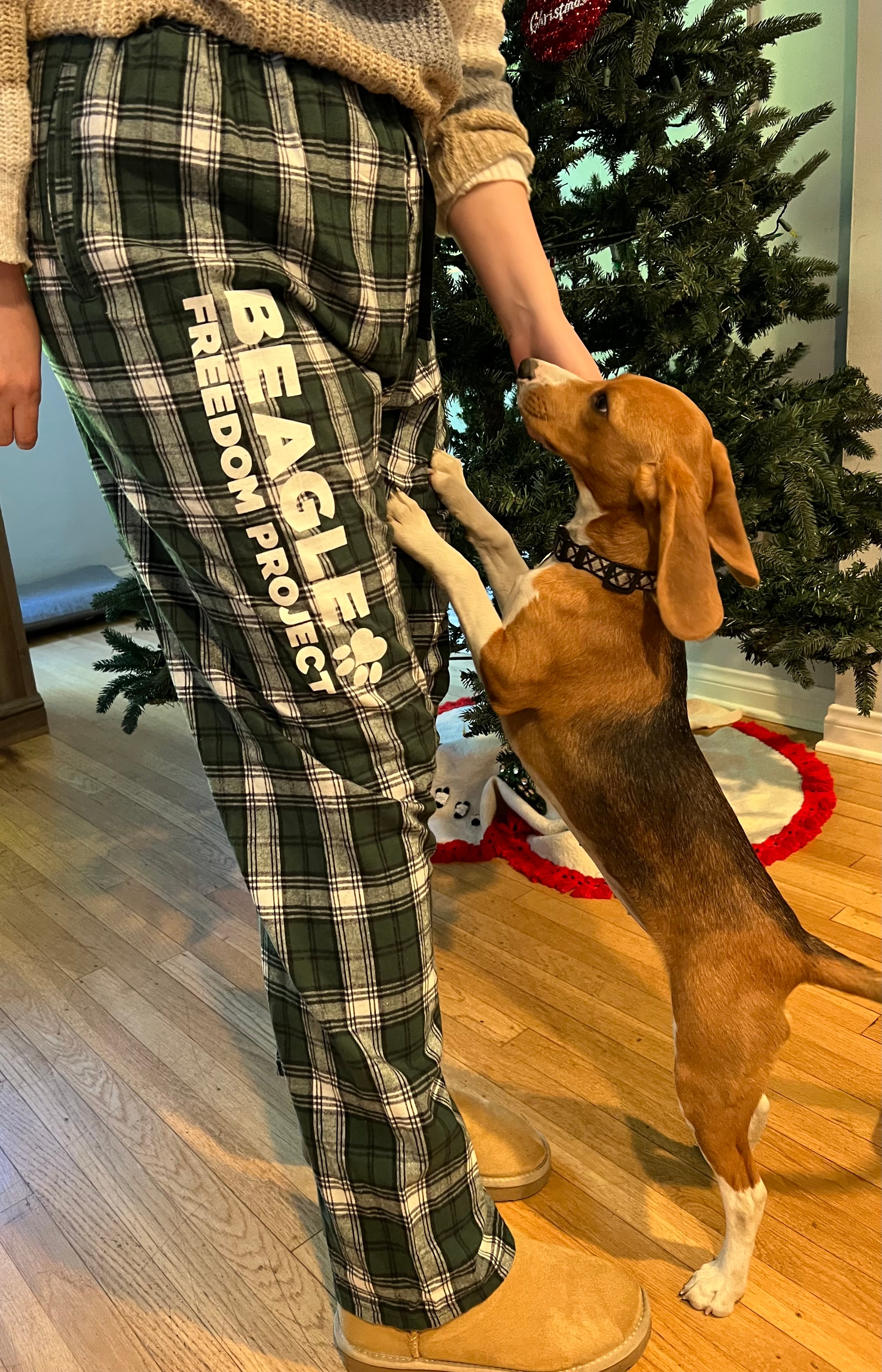 BFP Green Flannel Pajama Pants – Beagle Freedom Project™