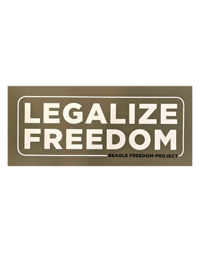 Legalize Everything Sticker Stickers, Magnets, & Pins – Beagle Freedom Project™